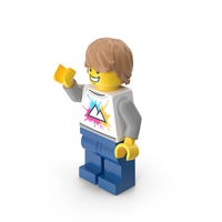 Lego Minifigure Male Arm Up PNG & PSD Images