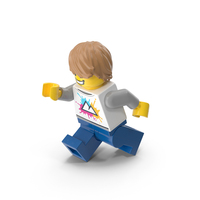 Lego Minifigure Male Running PNG & PSD Images