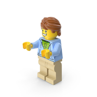 Lego Mini Figure Male 2 Arms Middle PNG & PSD Images