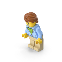 Lego Minifigure Male Bent Down PNG & PSD Images