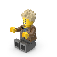 Minifigure Male Sitting Arms Middle PNG & PSD Images