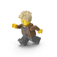 Mini Figure Male Running PNG & PSD Images