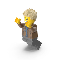 Minifigure Male Jumping PNG & PSD Images
