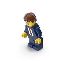 Lego Minifigure Male Bent Down PNG & PSD Images