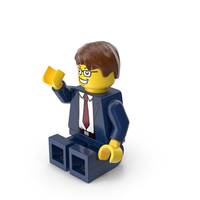 Lego Minifigure Male Sitting Arm Up PNG & PSD Images