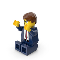 Lego Minifigure Male Sitting Arms Up PNG & PSD Images