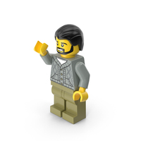 Lego Minifigure Male Arm Up PNG & PSD Images