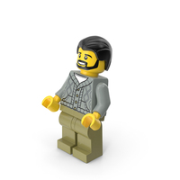 Lego Minifigure Male Bent Up PNG & PSD Images