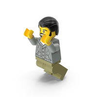 Lego Minifigure Male Jumping PNG & PSD Images