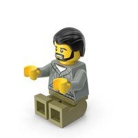Lego Minifigure Male Sitting Arms Middle PNG & PSD Images