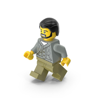 Lego Minifigure Male Walking PNG & PSD Images
