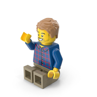 Lego Minifigure Male Sitting Arm Up PNG & PSD Images