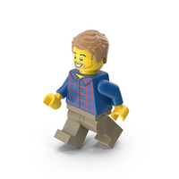 Lego Minifigure Male Walking PNG & PSD Images