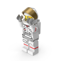 Lego Male Astronaut Arms Up PNG & PSD Images