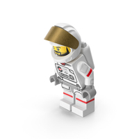 Lego Male Astronaut Bent Down PNG & PSD Images