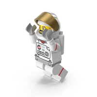 Lego Male Astronaut Jumping PNG & PSD Images
