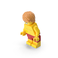 Lego Minifigure Male Beach Bent Down PNG & PSD Images