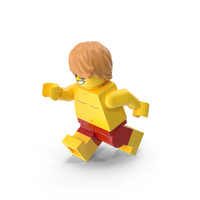 Lego Minifigure Male Beach Running PNG & PSD Images