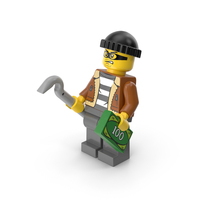 Lego Minifigure Male Crook Bent Up PNG & PSD Images