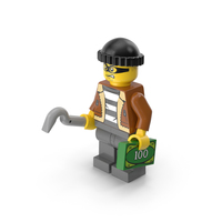 Lego Minifigure Male Crook Neutral PNG & PSD Images