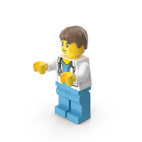 Lego Mini Figure Male Doctor Arms Middle PNG & PSD Images
