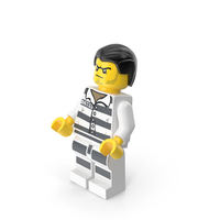 Lego Minifigure Male Prisoner Bent Up PNG & PSD Images