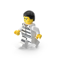 Lego Minifigure Male Prisoner Walking PNG & PSD Images