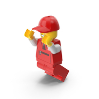 Lego Mini Figure Male Sport Jumping PNG & PSD Images