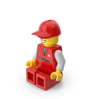 Lego Minifigure Male Sport Sitting PNG & PSD Images