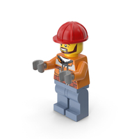 Lego Minifigure Male Worker Arms Middle PNG & PSD Images