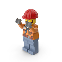 Lego Mini Figure Male Worker PNG & PSD Images