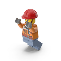 Lego Mini Figure Male Worker PNG & PSD Images