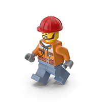 Lego Mini Figure Male Worker PNG & PSD Images