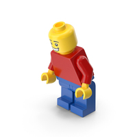 Lego Minifigure Basic Bent Down PNG & PSD Images