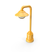 Cartoon Street Lamp Yellow PNG & PSD Images