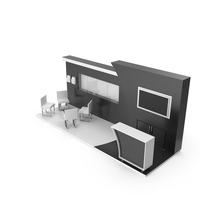Exhibition Black Stand PNG & PSD Images