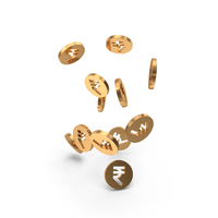 Rupee Money Coin Few Falling PNG & PSD Images