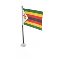 Zimbabwe Desk Small Stand Flag PNG & PSD Images