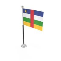 Central African Republic Desk Small Stand Flag PNG & PSD Images