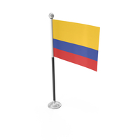 Colombia Desk Small Stand Flag PNG & PSD Images