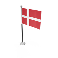 Denmark Desk Small Stand Flag PNG & PSD Images
