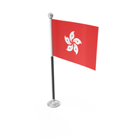 Hong Kong Desk Small Stand Flag PNG & PSD Images