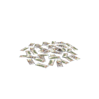 100 Dollar Notes On Ground PNG & PSD Images