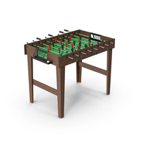 Wooden Foosball Table PNG & PSD Images