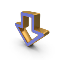 Down Web Arrow Directional PNG & PSD Images