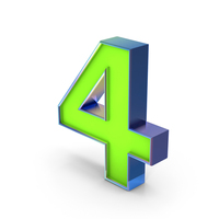 Number 4 PNG & PSD Images