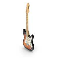 Sunburst Strat Electric Guitar PNG & PSD Images