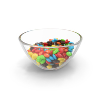 M and Ms Candies in Bowl PNG & PSD Images