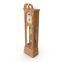 Standing Grandfather Clock Oak PNG & PSD Images