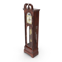 Grandfather Clock Walnut PNG & PSD Images
